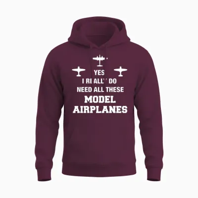 Model Airplane Shirt - Gifts for Model Airplane En Unisex Hoodie - Maroon