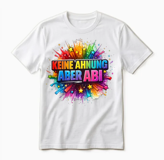 Abi 2026 Lustig Abitur Spruch Schule Geschenk Schüler Unisex T-Shirt in White