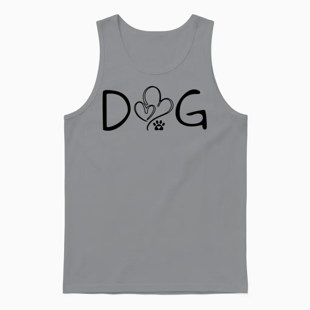 Dog - Lovers Unisex Tank Top in Sport Grey