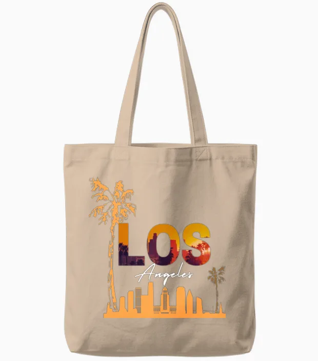 Los Angeles Tote Bags in Natural