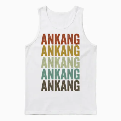Ankang China Retro Vintage Unisex Tank Top - White