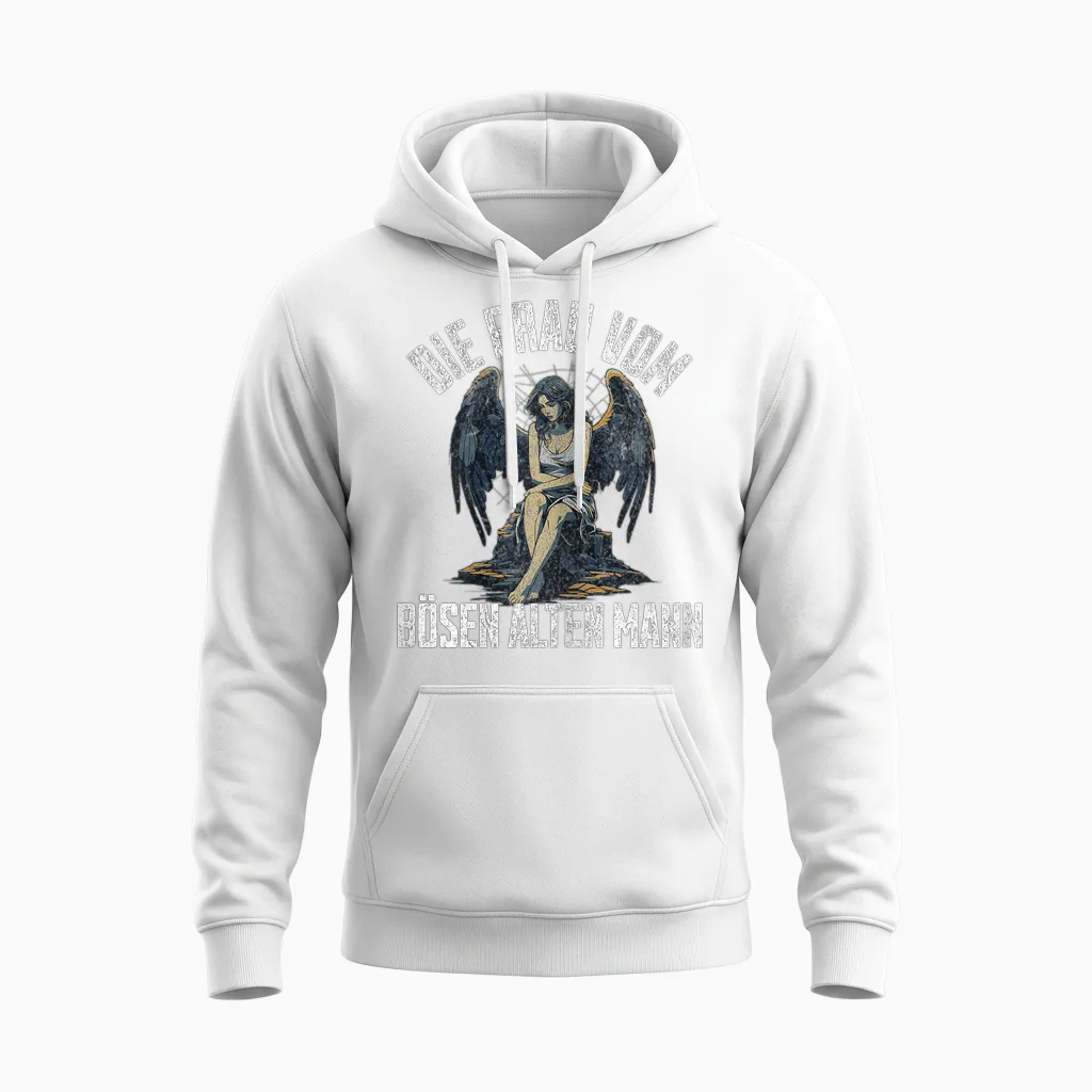 Die Frau Vom Bösen Alten Mann Unisex Hoodie in White