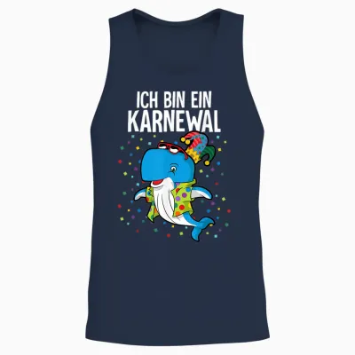 Cologne Carnival T-Shirt, Black Unisex Tank Top - Navy