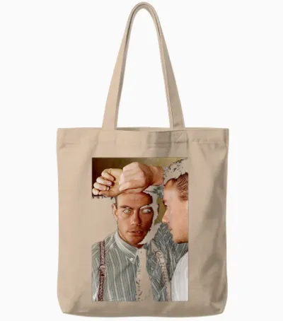 Jean-Claude Van Damme Timecop Bloodsport Actor Tote Bags - Natural