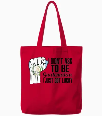 Guatemalan Pride Guatemala Flag Grown Guatemalan Tote Bags - Red
