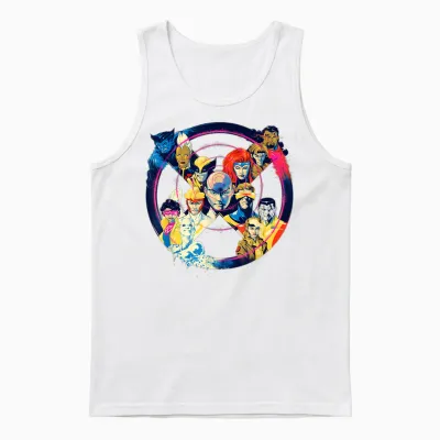 Marvel Professor X and the X-Men Team X Symbol Logo Unisex Tank Top - White