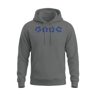 Hawaii Hibiscus Flower Unisex Hoodie - Graphite Heather