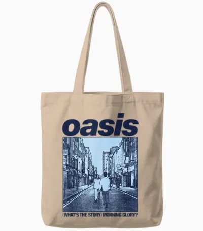 Oasis Amazon Exclusive Wtsmg in Baby Blue Tote Bags - Natural