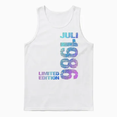 Limited Edition Juli 1986 Mann Frau 40. Geburtstag Unisex Tank Top - White
