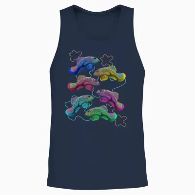 Sea Fish Aquarium Unisex Tank Top - Navy