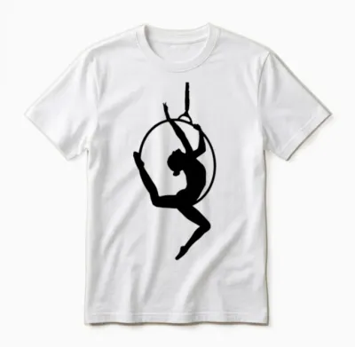 Aerial Hoop Unisex T-Shirt - White
