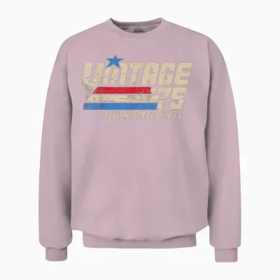 Vintage '75 Retro Birthday Top for Men 50th 1975 Dad Usa 50 Unisex Sweatshirt - Light Pink