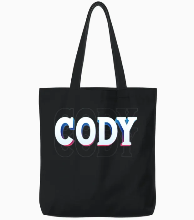 Retro - Cody Tote Bags in Black