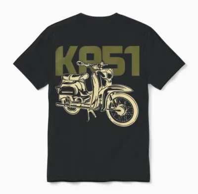Schwalbe Kr51 Simson Mofa Moped Unisex T-Shirt - Black