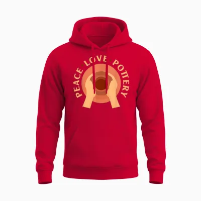 Töpfern Töpferei Töpfer Töpferin Lustiges Töpfern Unisex Hoodie - Red