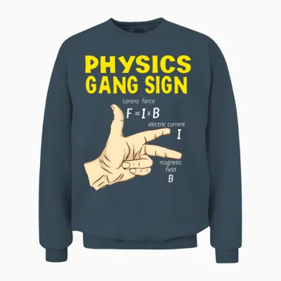 Gang Sign Physics Unisex Sweatshirt - Dark Heather