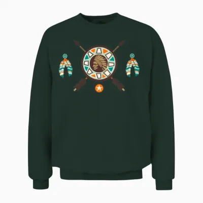 Native American 1 Unisex Sweatshirt - Forest
