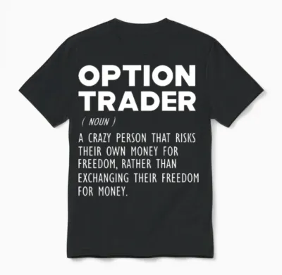 Option Trader Funny Definition Unisex T-Shirt - Black