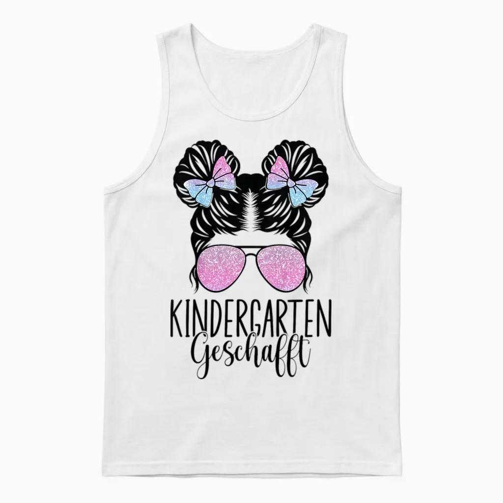 Kinder Kindergarten Geschafft 2026 2027 Kita Abschluss Unisex Tank Top in White