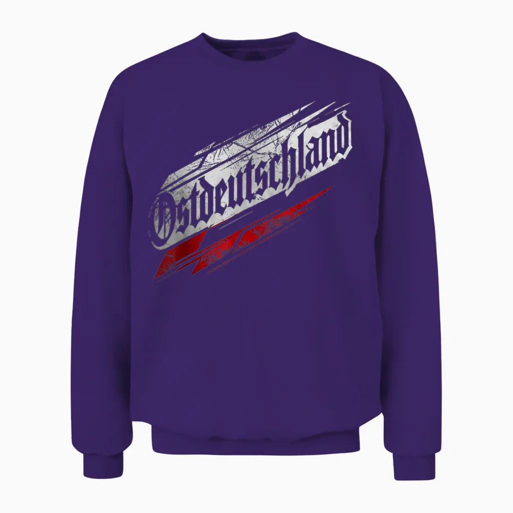 Ostdeutschland Vintage Klassik Unisex Sweatshirt in Purple