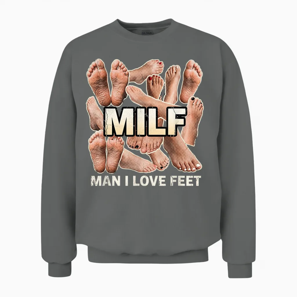 Lustiges Tshirt Fußfetisch Fuß Fetisch Gen Z Witzig Humor Unisex Sweatshirt in Graphite Heather