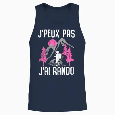 Je Peux Pas Je Ai Rando Gift Rendonée Woman Walker Unisex Tank Top - Navy
