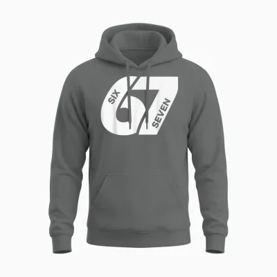Number 6-7 Six Seven Men Women Boys Girls Unisex Hoodie - Graphite Heather