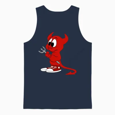 Beastie Freebsd Daemon Unisex Tank Top - Navy