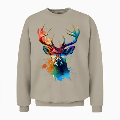 Hirsch Unisex Sweatshirt - Sand