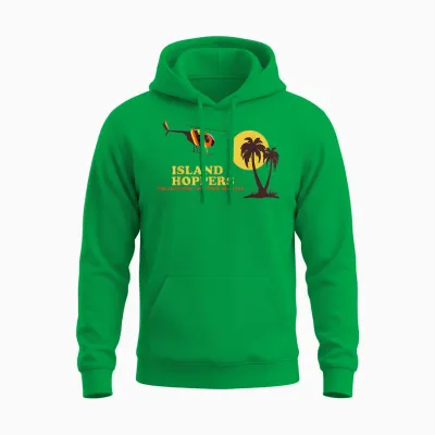 Island Vintage 80er Jahre Hoppers Unisex Hoodie - Irish Green