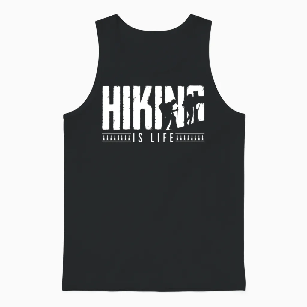 Hiking - & Outdoors Unisex Tank Top in Black