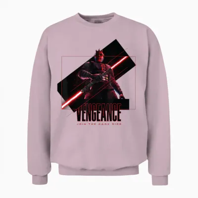 Star Wars Maul Shadow Lord Vengeance Join the Dark Side Unisex Sweatshirt - Light Pink