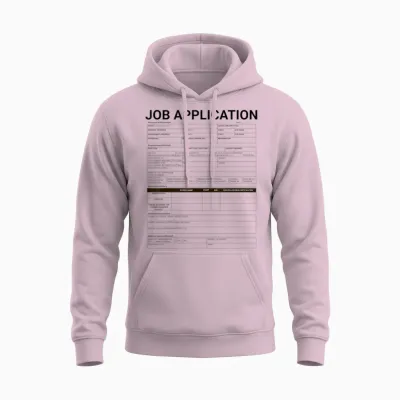 Job Application Costume Unisex Hoodie - Light Pink