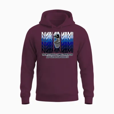 Nyaminyami Water Colors Unisex Hoodie - Maroon