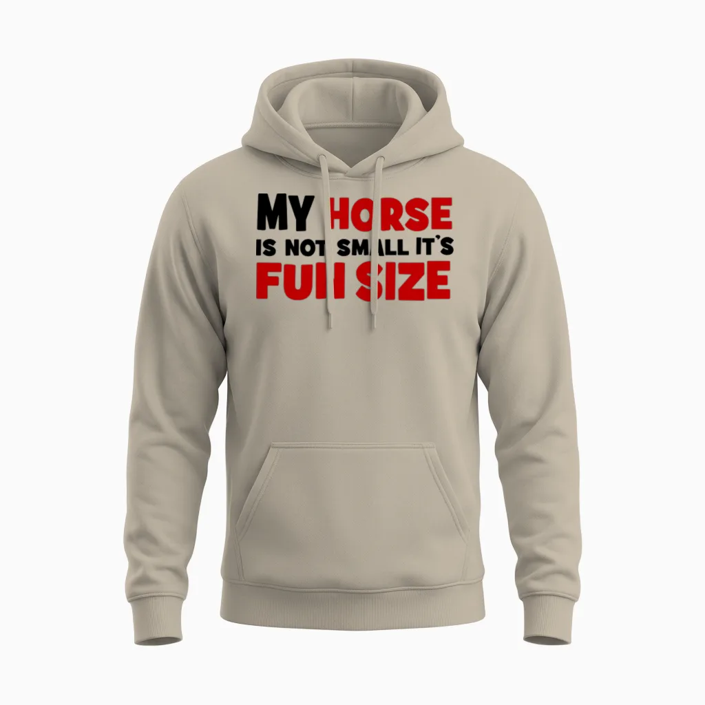 Small Horse Lovers Unisex Hoodie in Sand