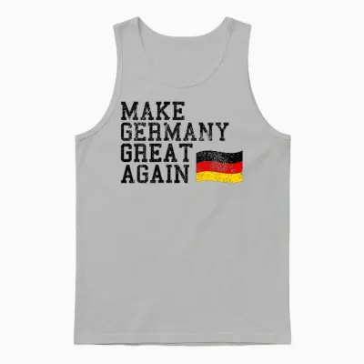 Vintage Make Germany Great Again Deutschland Heimat Geschenk Unisex Tank Top - Ash