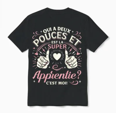 A Super Apprentice Gift for an Apprentice End of Internship T-Shirt, Black, S Unisex T-Shirt - Black