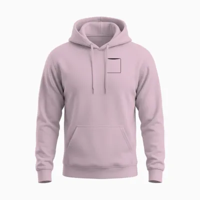 Shirt Pocket Unisex Hoodie - Light Pink