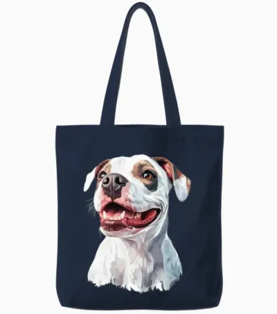 Dog Tote Bags - Navy