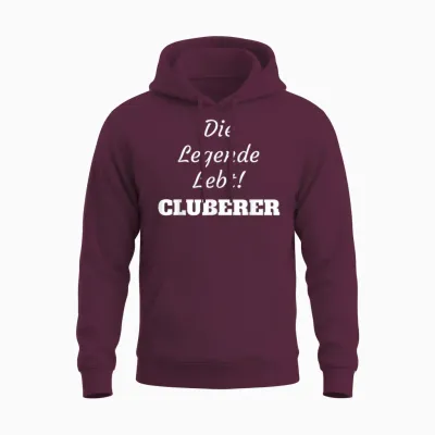 Football T-Shirt Nuremberg the Legend Lives Cluberer Fans Unisex Hoodie - Maroon