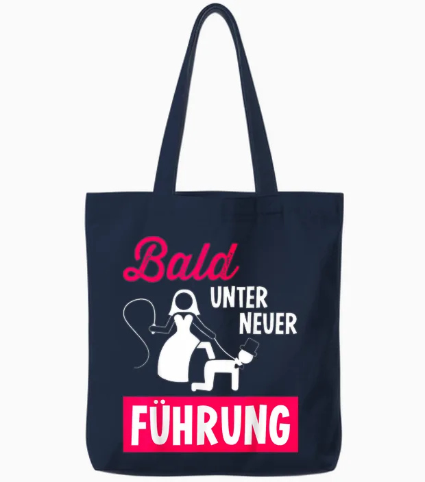 Jga Junggesellenabschied Bald Unter Neuer Führung Tote Bags in Navy