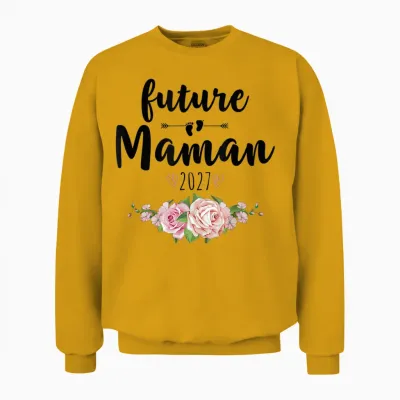 Annonce Grossesse Bientot Maman Unisex Sweatshirt - Gold