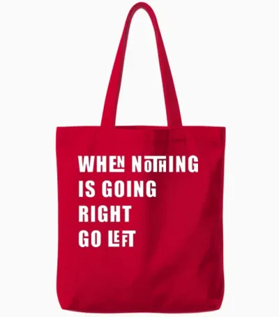 Funny Design Tote Bags - Red