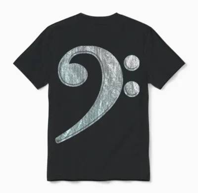 Bassschlüssel - Bassist - Bassspieler - Kontrabass Unisex T-Shirt - Black