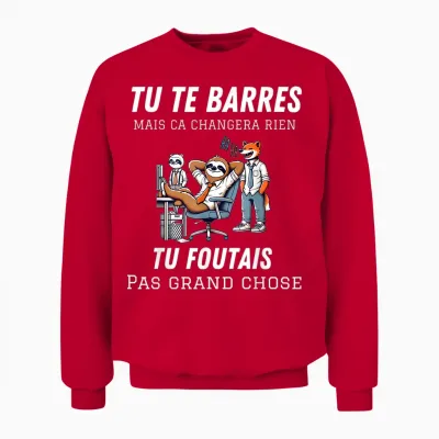 Gift Idea Retirement Funny Leaving Colleague Work Unisex Sweatshirt - Red