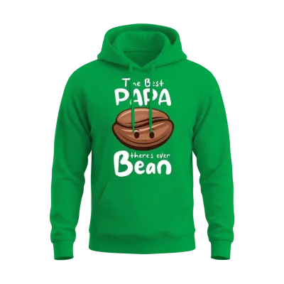 The Best Papa There's Ever Bean Unisex Hoodie - Irish Green