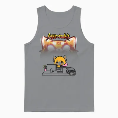 Aggretsuko Secret Rage Unisex Tank Top - Sport Grey