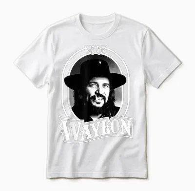 Waylon Jennings Official Product - Waylon 79 Unisex T-Shirt - White