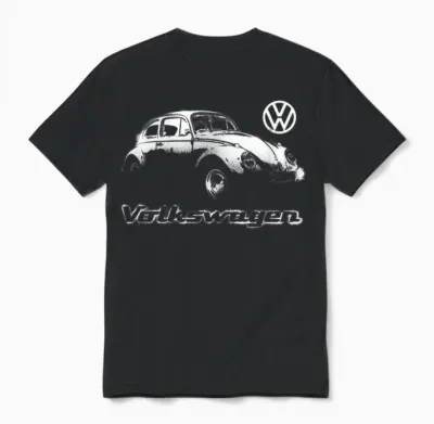 Volkswagen Beetle Spray Paint T-Shirt, Black Unisex T-Shirt - Black