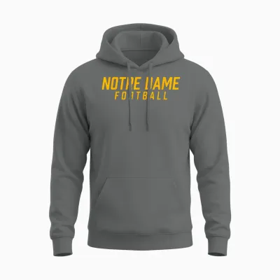 Notre Dame High School Football Team Unisex Hoodie - Graphite Heather